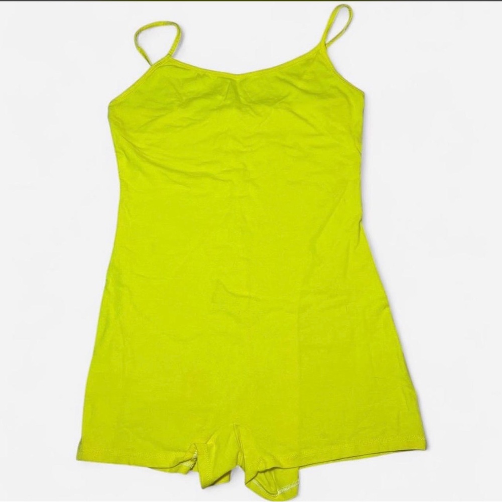 Bright Yellow Tank Top Romper